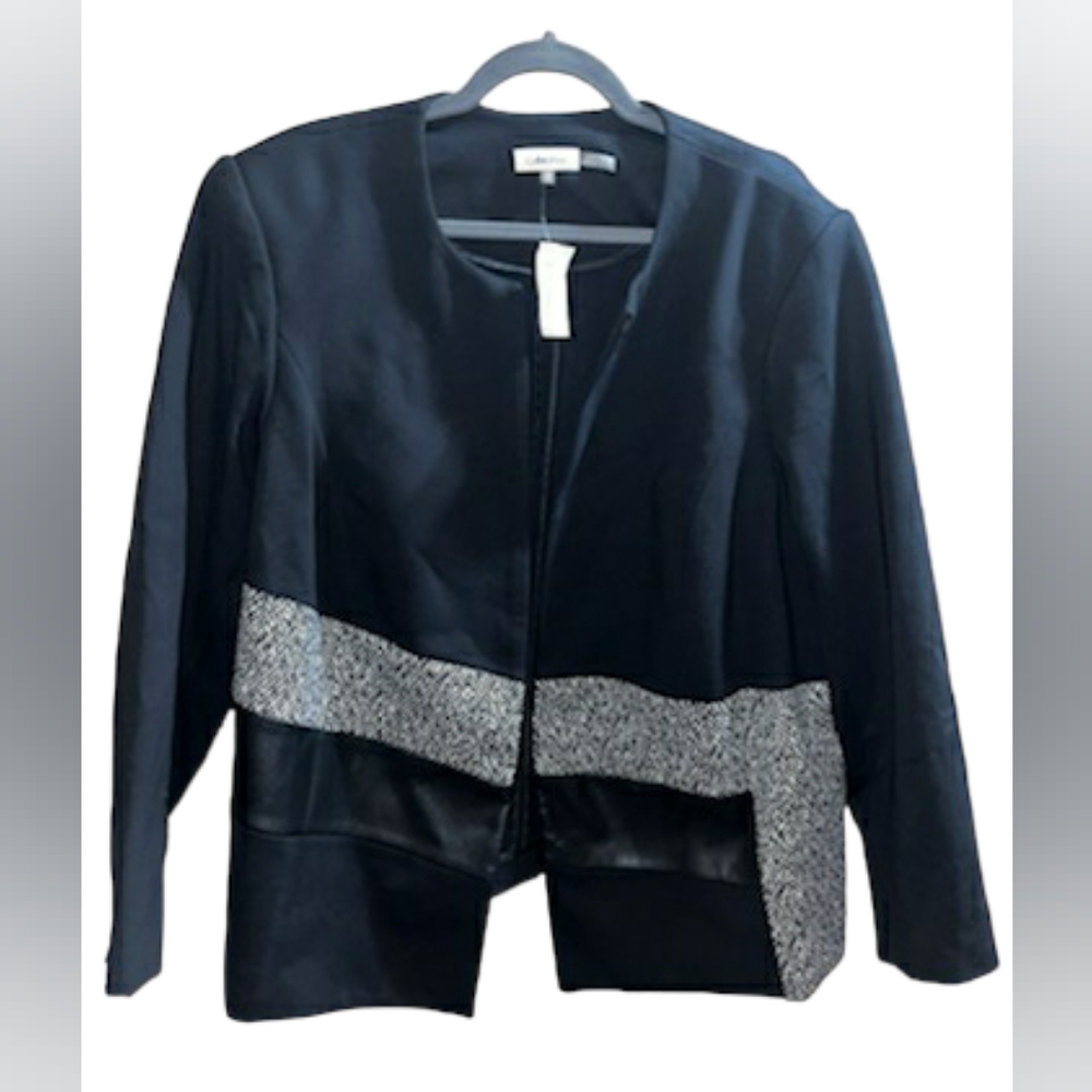 NWT!! Women's Calvin Klein Blazer Size 18W in Black
